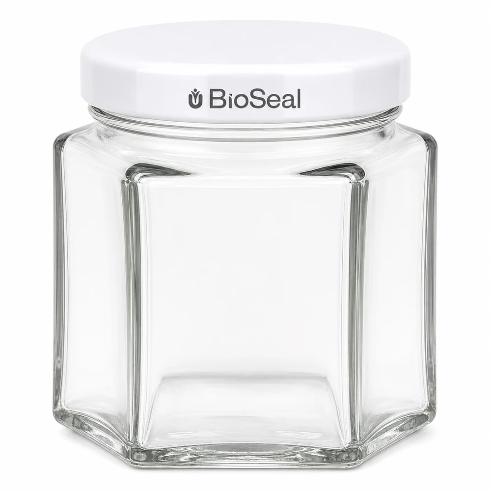47ml Hexaglas mit BioSeal Deckel weiß UNiTWIST 47ml Hexaglas mit BioSeal Deckel weiß UNiTWIST
