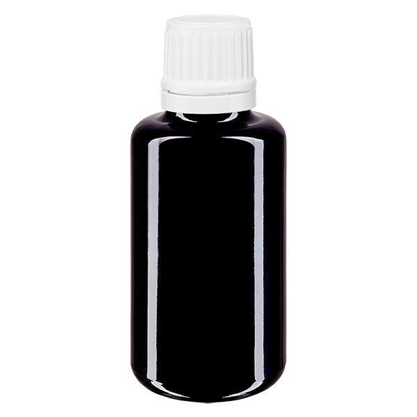 Flacone da farmacia viol. 30ml contagocce. 1,2 mm bianco OV Flacone da farmacia viol. 30ml contagocce. 1,2 mm bianco OV