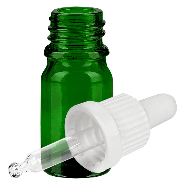 5ml Pipettenflasche weiß Originalitätsverschluss GreenLine UT18/5