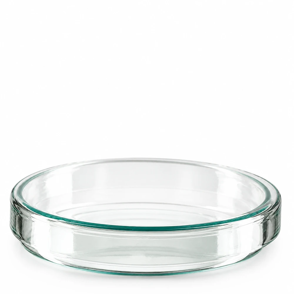 Petrischale 100x20mm Glas Klassische Petrischale Glas 100x20mm mit stabilem Rand und ebenem Boden