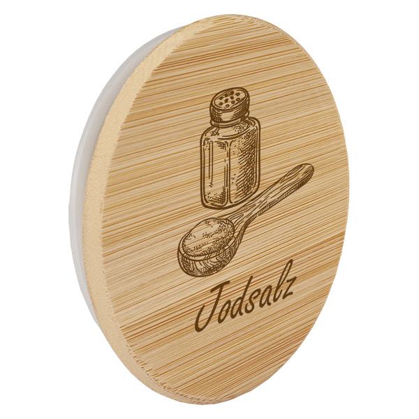 Holzdeckel "Jodsalz" für WECK RR60