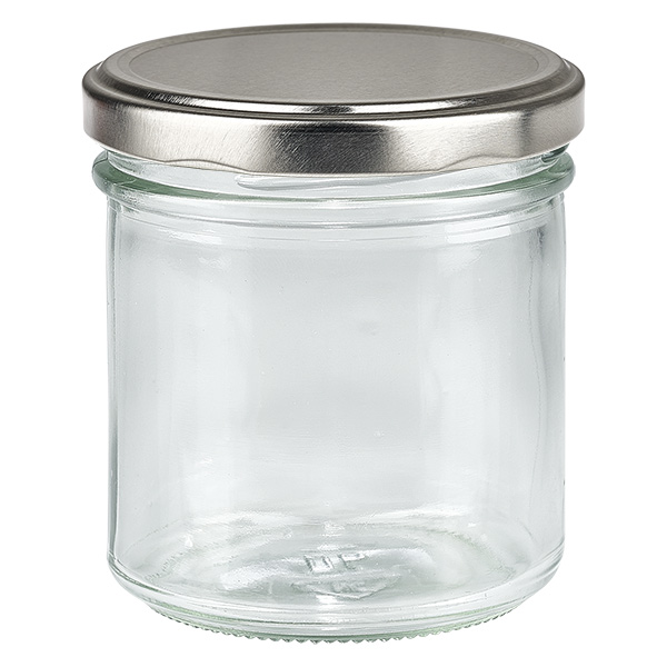 167ml Sturzglas mit BasicSeal Deckel silber UN..