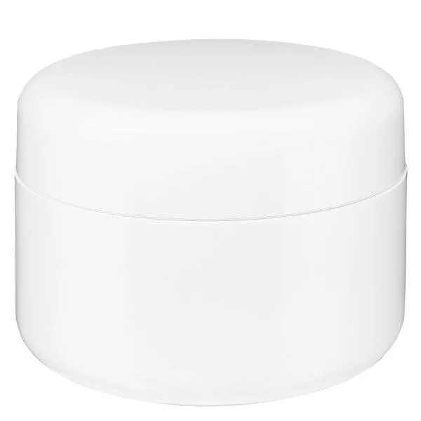 Cremedose Softline weiß 100ml mit Schraubverschluss