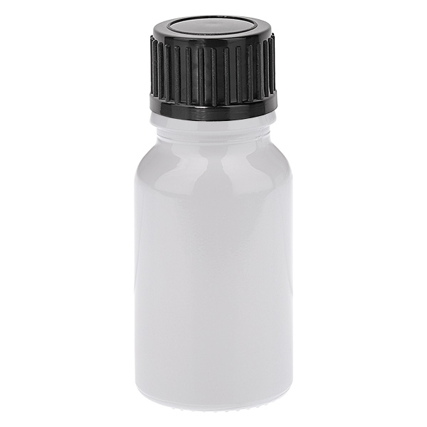 Flacone da 10 ml Tappo a vite da 11 mm nero Standard WhiteLine UT18/10 Flacone da 10 ml Tappo a vite da 11 mm nero Standard WhiteLine UT18/10