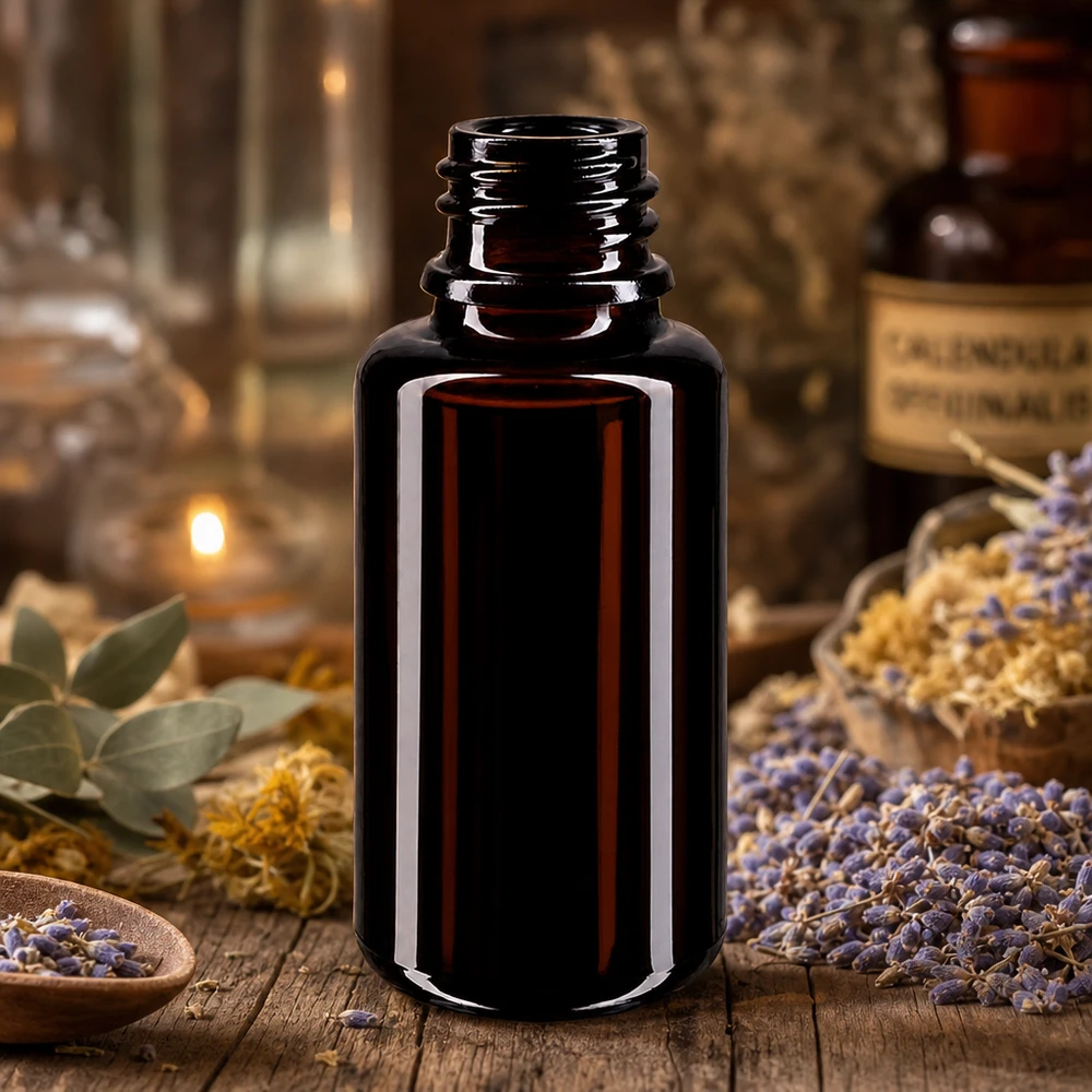 Violettglas Flasche 20ml DIN 18 (Mironglas) Tropfflasche Orion 20ml aus robustem Miron Violettglas für langfristige Lagerung