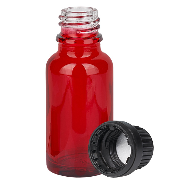 20ml Flasche 11mm Schraubverschluss schwarz Originalitätsverschluss RedLine UT18/20