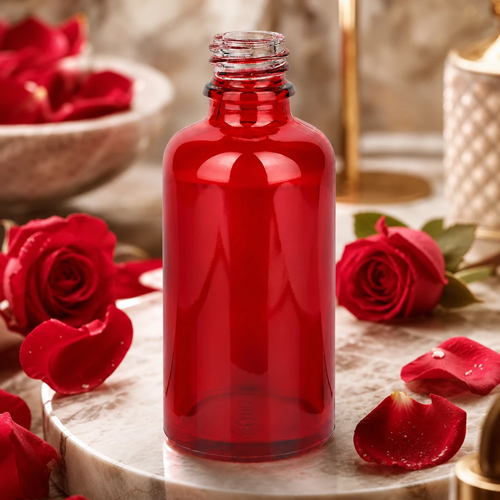 Flacon à pharmacie 50ml RedLine UT18/50 UNiTWIST Bouteille en verre pratique de 50 ml RedLine UT18/50 UNiTWIST idéale pour l'aromathérapie et les huiles essentielles