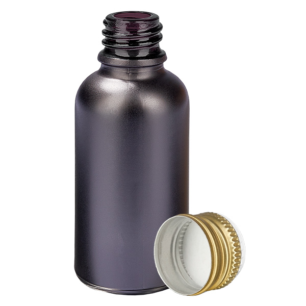 30ml Flasche 11mm Schraubverschluss Alu-Gold Standard BlackL. UT18/30