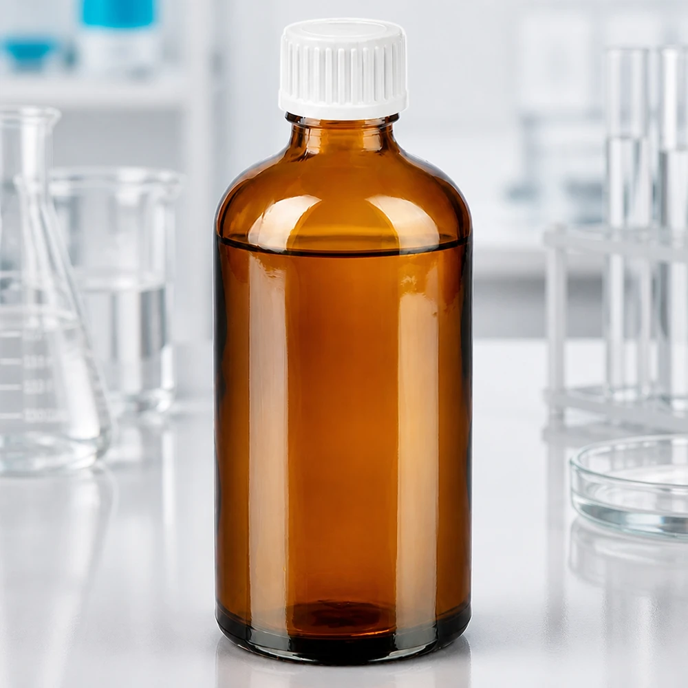 Flacone contagocce da 100 ml 0,9 mm bianco STD BrownLine UT18/100 Flacone per farmacisti BrownLine di alta qualità con sistema di contagocce professionale da 0,9 mm