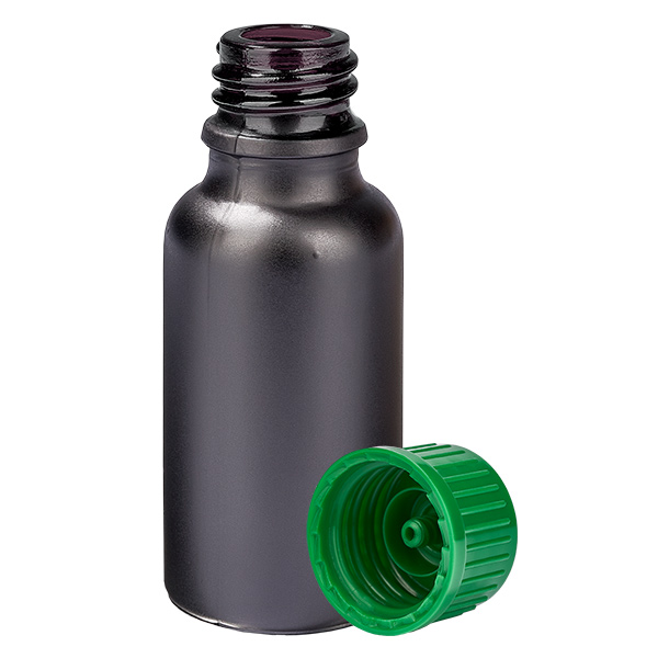 20ml Flasche 11mm Schraubverschluss grün Standard BlackLine UT18/20
