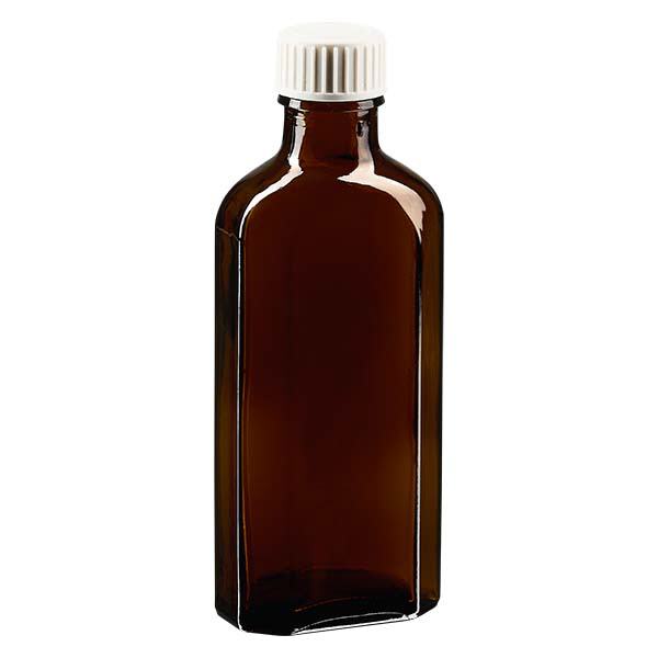100 ml Tappo a vite Meplat marrone con inserto in schiuma PE 100 ml Tappo a vite Meplat marrone con inserto in schiuma PE