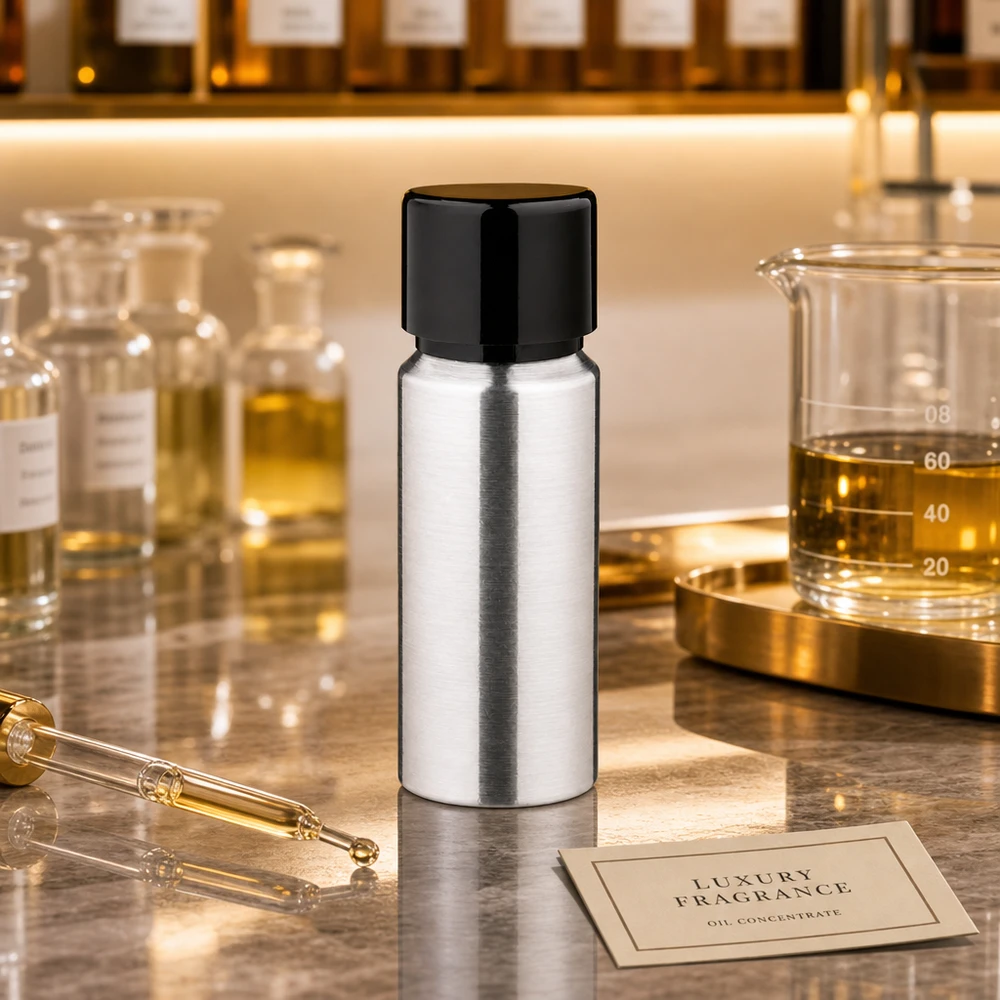 20ml geschliffene Aluflasche mit Schraubkappe Tragbare 20ml Aluflasche mit kratzfester Oberfläche optimal für Reise und mobile Nutzung