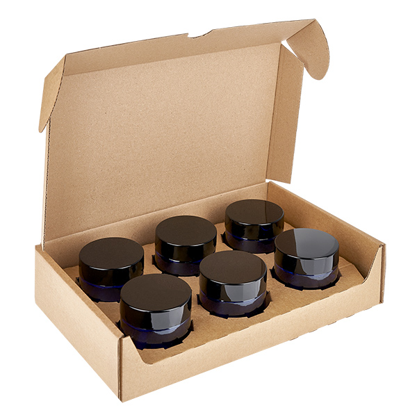 Vasetto di vetro 60ml blu con coperchio UNiTWIST Vasetto di vetro 60ml blu con coperchio UNiTWIST