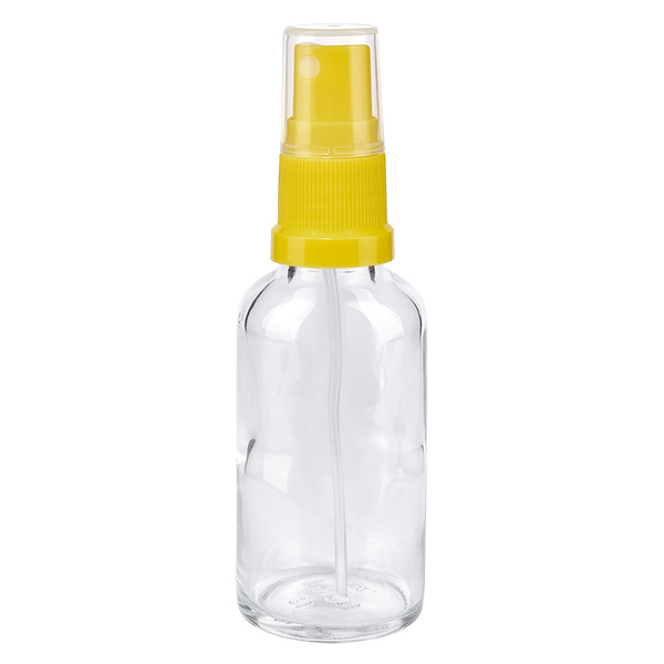 Flacone spray da 30 ml giallo/trasparente STD ClearLine UT18/30 Flacone spray da 30 ml giallo/trasparente STD ClearLine UT18/30