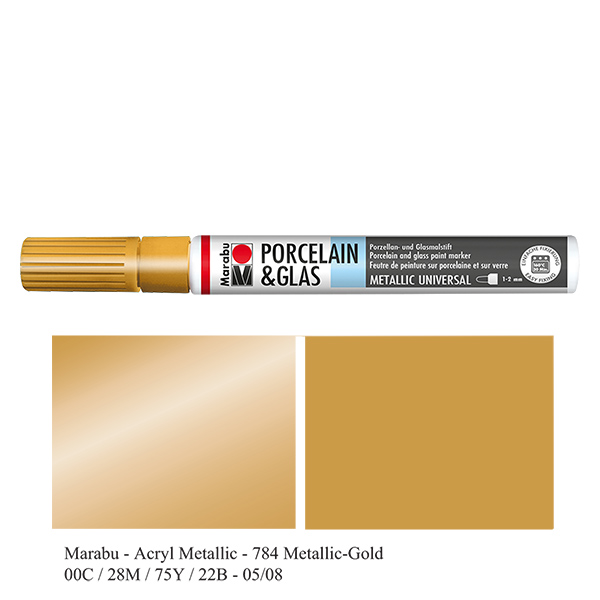 Matita per pittura oro 1-2mm per vetro/porcellana (084) Matita per pittura oro 1-2mm per vetro/porcellana (084)