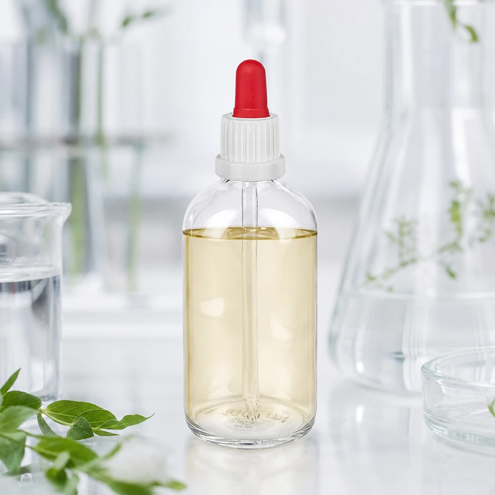 100ml Pipettenflasche weiß/rot Originalitätsverschluss ClearLine UT18/100 ClearLine 100ml Klarglas Pipettenflasche mit rotem Tropfaufsatz für ätherische Öle und Reagenzien