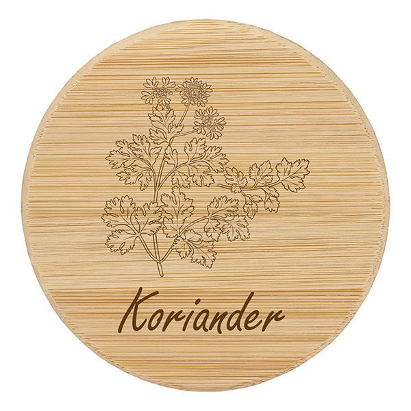 Holzdeckel "Koriander" für WECK RR60