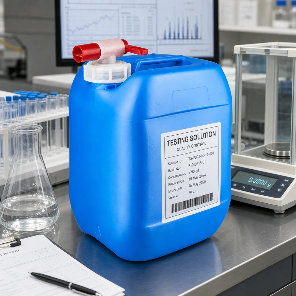 Dichter Sicherheitskanister 10 Liter blau mit Auslaufhahn zur sicheren Lagerung von Flüssigkeiten