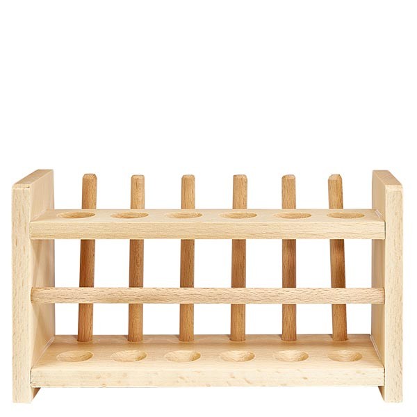 Reagenzglasgestelle aus Holz, für Gläser bis ca. 18 mm Ø