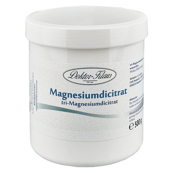 Tri-Magnesiumdicitrat (wasserfrei) 500g Doktor-Klaus