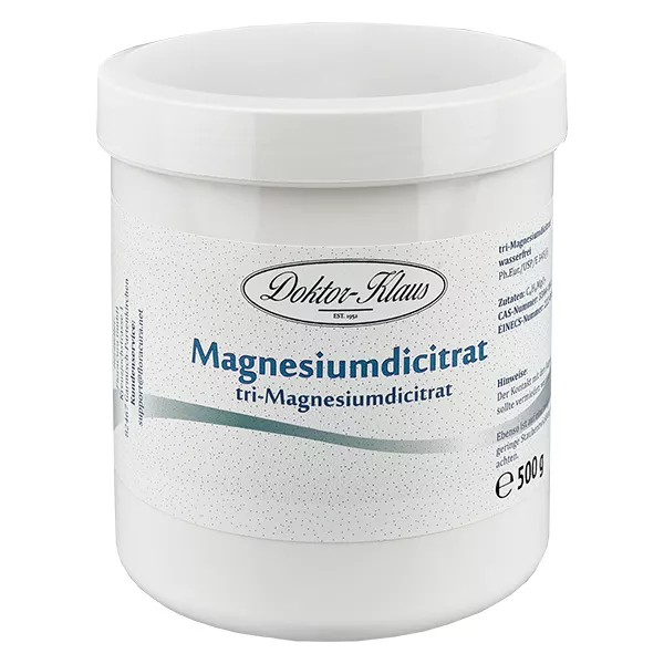 Tri-Magnesiumdicitrat (wasserfrei) 500g Doktor-Klaus Tri-Magnesiumdicitrat (wasserfrei) 500g Doktor-Klaus
