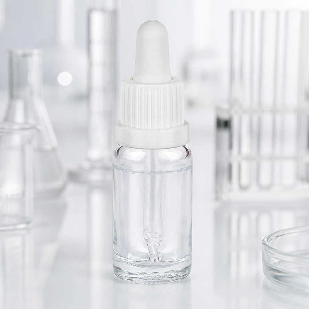 10ml Pipettenflasche weiß Originalitätsverschluss ClearLine UT18/10 Medizinische Tropfflasche 10ml Weißverschluss ClearLine Serie für präzise Dosierung