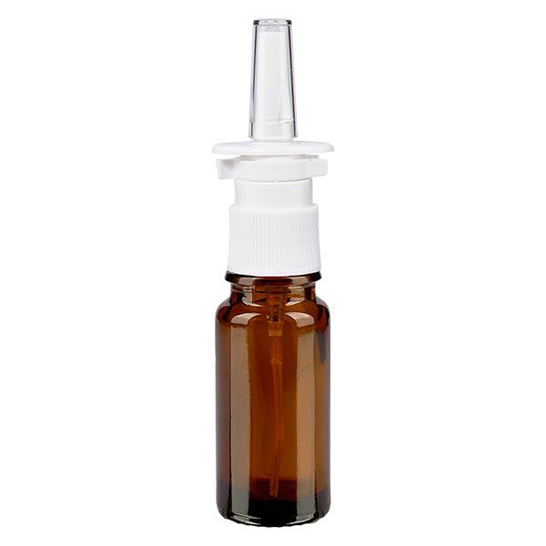 Flacone da 10ml bre. Flacone spray nasale bianco/tr. STD ApoGlas Flacone da 10ml bre. Flacone spray nasale bianco/tr. STD ApoGlas