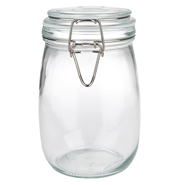1000ml Vorratsglas mit Silikonring und Bügelverschluss UNiTWIST
