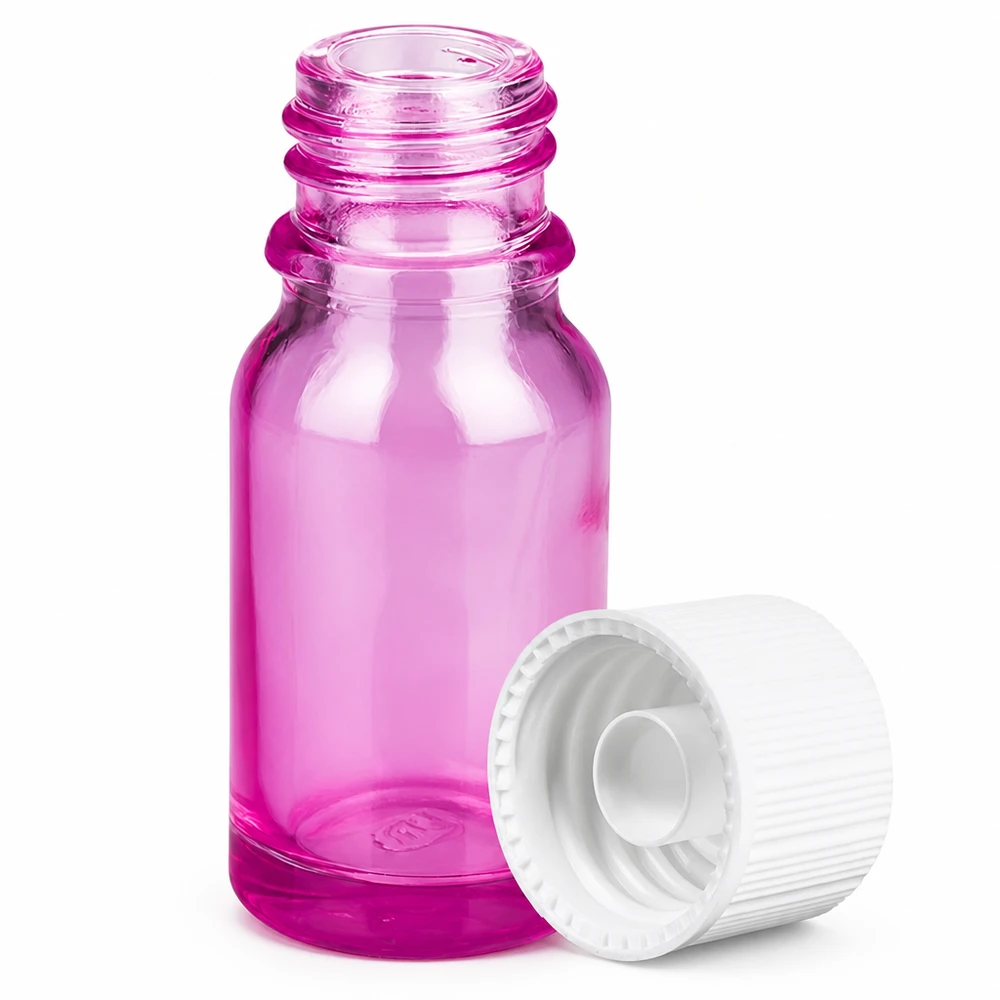 10ml Flasche 11mm Schraubverschluss weiss Standard PurpleLine UT18/10 Premium 10ml Violettglas Fläschchen mit weißem Deckel schützt lichtempfindliche Substanzen