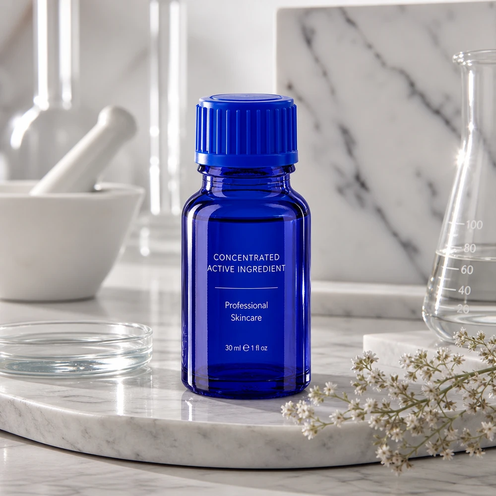 10ml Flasche 11mm Schraubverschluss blau Standard BlueLine UT18/10 10ml Premium Glasflasche in Kobaltblau für DIY Kosmetik und selbstgemischte Tinkturen