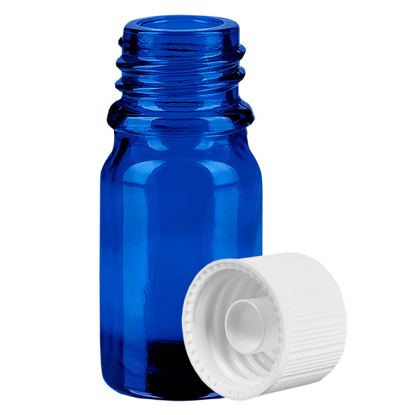 5ml Flasche 11mm Schraubverschluss weiß Standard BlueLine UT18/5