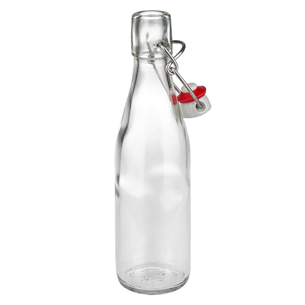 250ml Glasflasche und Bügelverschluss Porzellan UNiTWIST