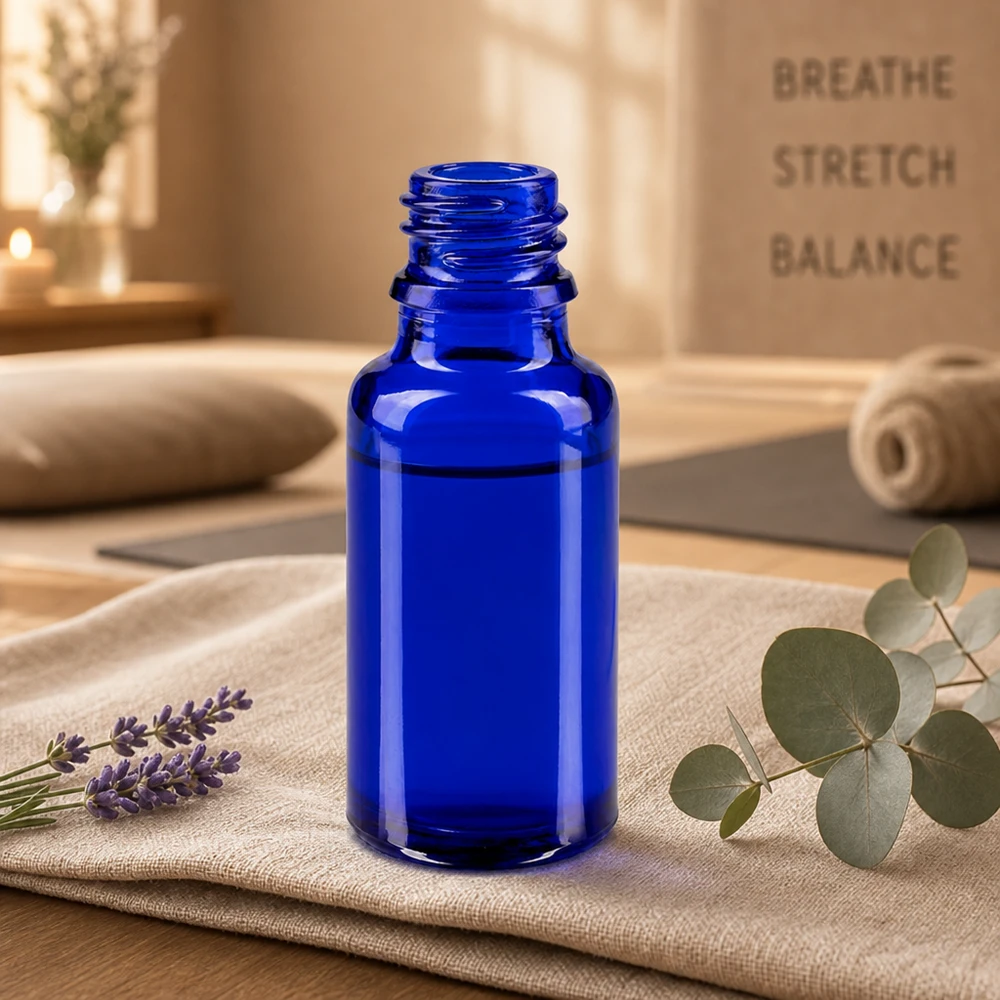 Tropfflasche 20ml DIN 18 BLAUGLAS Vielseitige blaue 20ml Apothekerflasche aus ApoGlas für Bachblüten und homöopathische Mittel