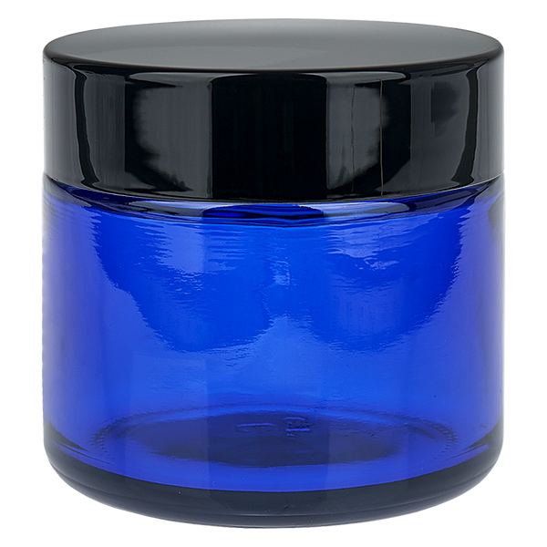 Vasetto di vetro 60ml blu con coperchio UNiTWIST Vasetto di vetro 60ml blu con coperchio UNiTWIST