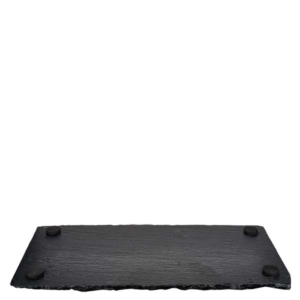 Servierplatte aus Schiefer eckig 200x100mm