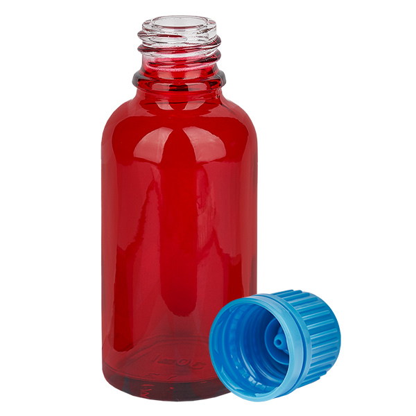 30ml Flasche 11mm Schraubverschluss blau Originalitätsverschluss RedLine UT18/30