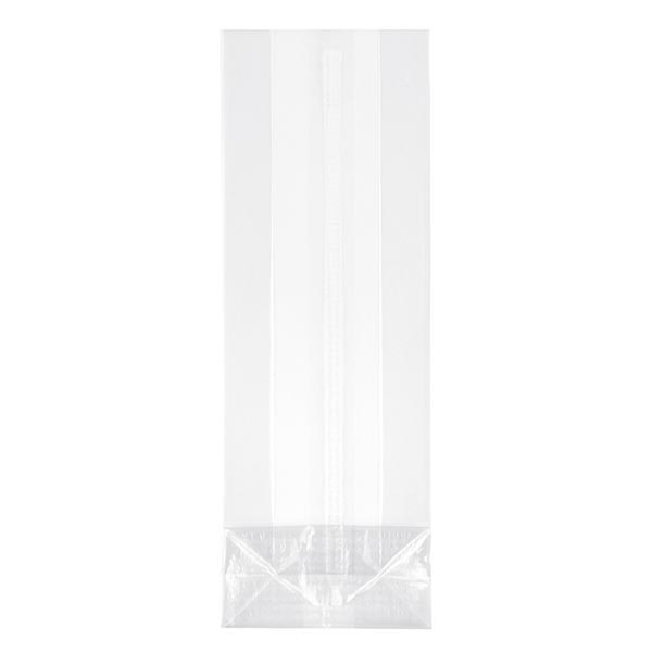 100 buste fondo blocco 55+35x180mm con cucitura sigillata, 40µm 100 buste fondo blocco 55+35x180mm con cucitura sigillata, 40µm