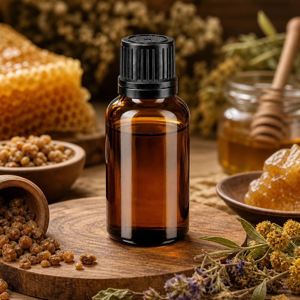 Apothekenflasche braun 20ml Schraubverschluss schwarz Giessring Originalitätsverschluss Kompakte 20ml Braunglasflasche GR OV schwarz 8mm zwischen Bienenwachs Kräutern und Harzkügelchen