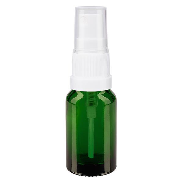 Flacone spray verde da 10ml STD bianco/trasparente apoGlas Flacone spray verde da 10ml STD bianco/trasparente apoGlas