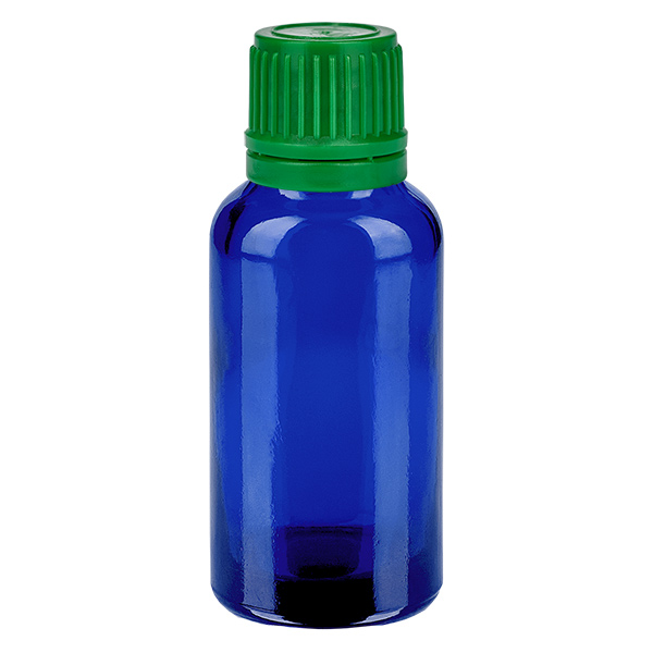 30ml Flasche 11mm Schraubverschluss grün Originalitätsverschluss BlueLine UT18/30