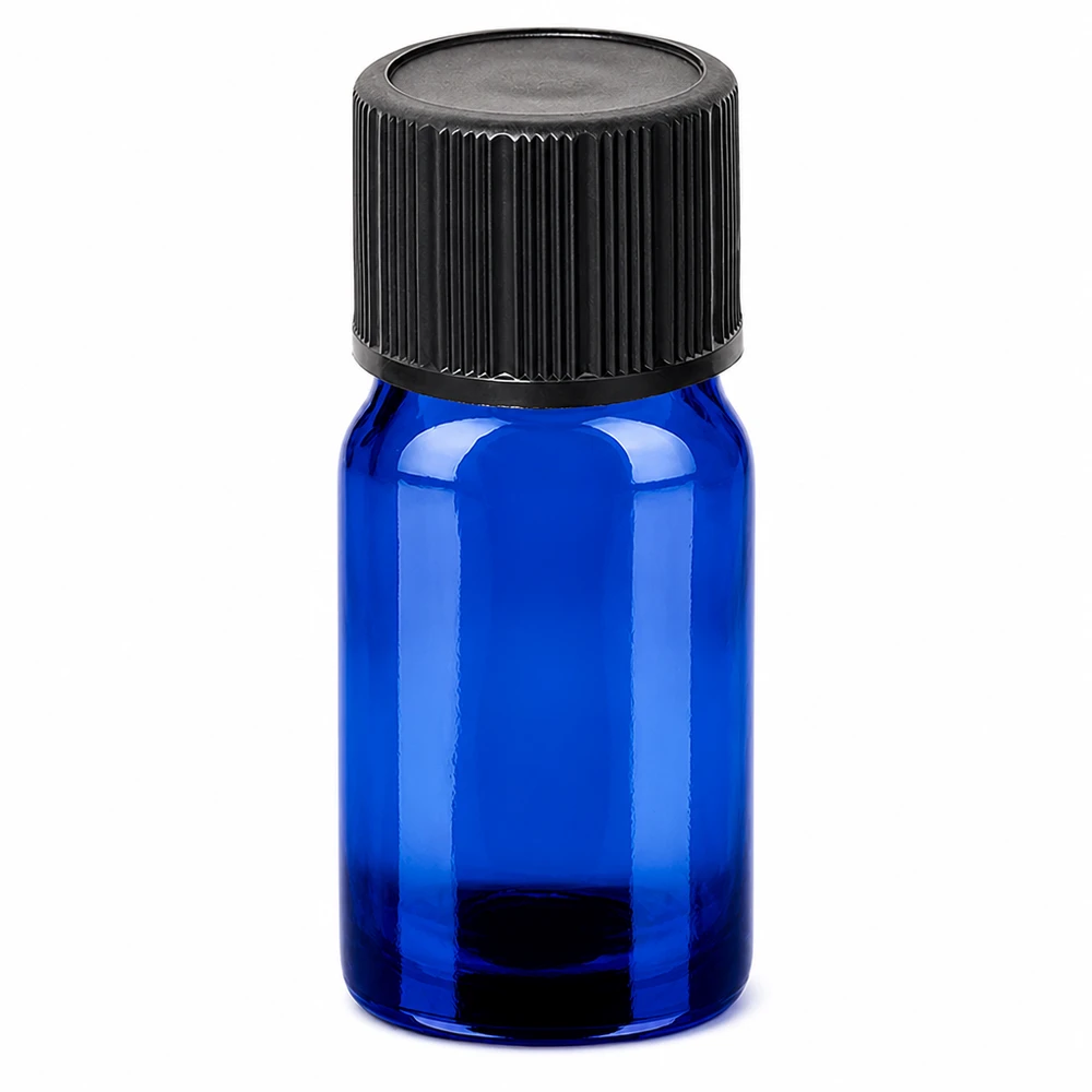 Flacon compte-goutte 5ml 1mm noir STD BlueLine UT18/5 Flacon en verre bleu de haute qualité 5ml avec bouchon compte-gouttes pour applications professionnelles