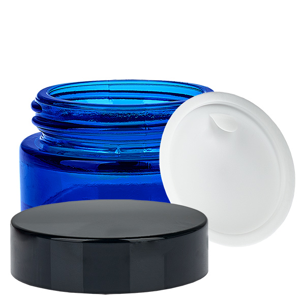 Barattolo di vetro 20ml blu con coperchio UNiTWIST Barattolo di vetro 20ml blu con coperchio UNiTWIST