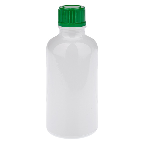 Flacone da 50 ml con tappo a vite da 11 mm verde standard WhiteLine UT18/50 Flacone da 50 ml con tappo a vite da 11 mm verde standard WhiteLine UT18/50