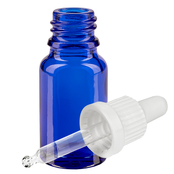 10ml Pipettenflasche weiß Originalitätsverschluss BlueLine UT18/10