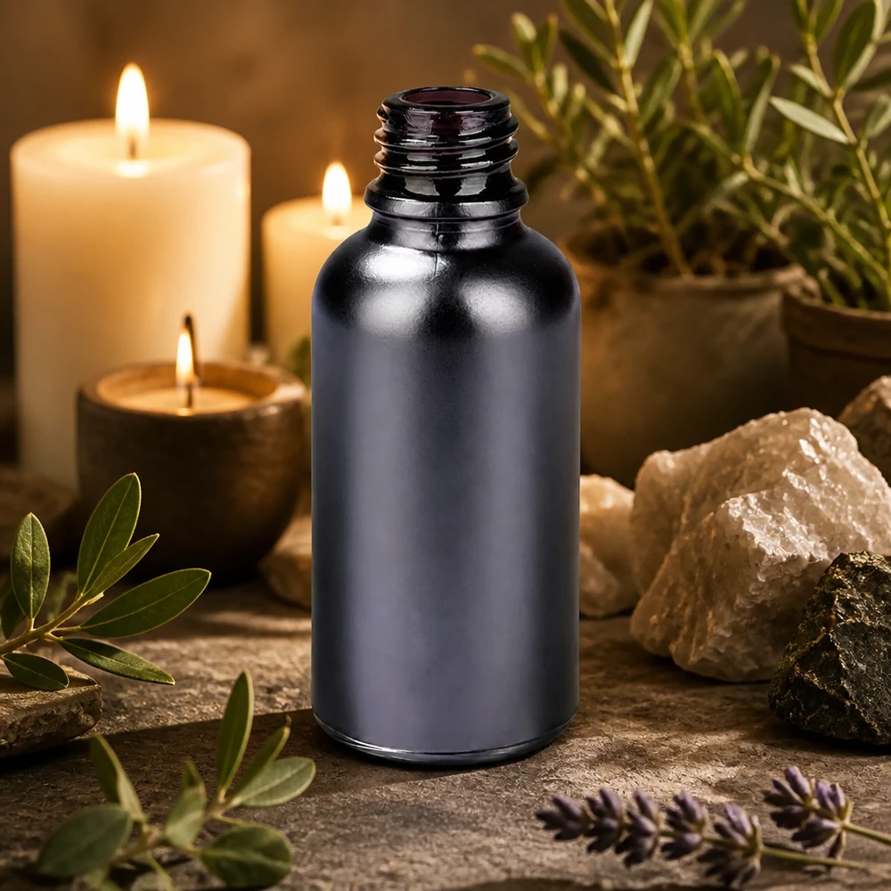 Flacon à pharmacie 30ml BlackLine UT18/30 UNiTWIST Bouteille de pharmacie BlackLine robuste de 30 ml en verre résistant avec bouchon sécurisé UNiTWIST
