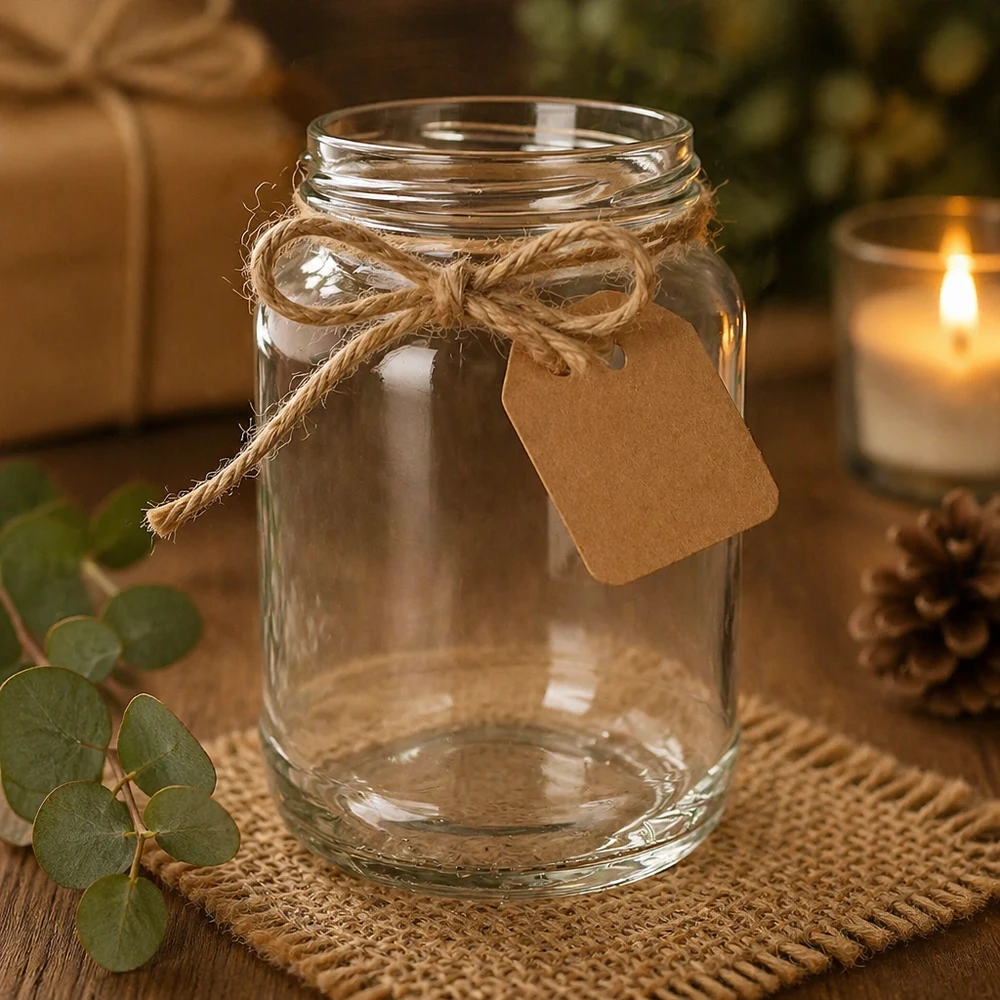 UNiTWIST Runda1700 tumbler 1700ml TO100 decorativi con cordoncino di iuta etichetta regalo decorazione rustica