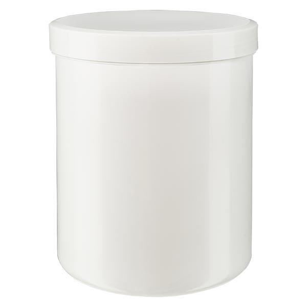 Vasetto per unguenti 1000g bianco con tappo a vite bianco (PP) Vasetto per unguenti 1000g bianco con tappo a vite bianco (PP)