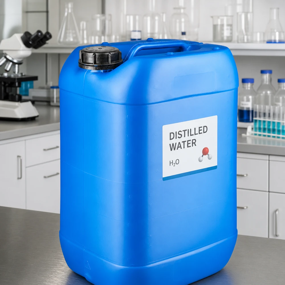 Kanister 25 Liter blau mit Schraubverschluss Originalitätsverschluss Robuster Kunststoff-Transportkanister 25 Liter blau mit OV für Destilliertes Wasser