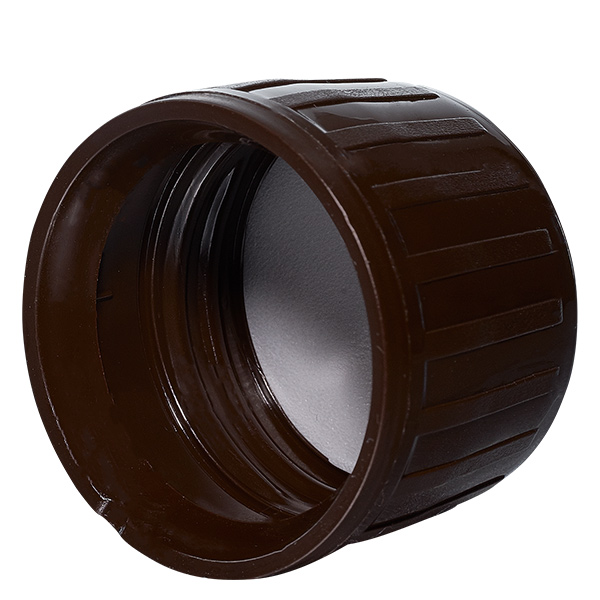 Schraubverschluss braun mit Originalitätsring PP28 ApoGlas