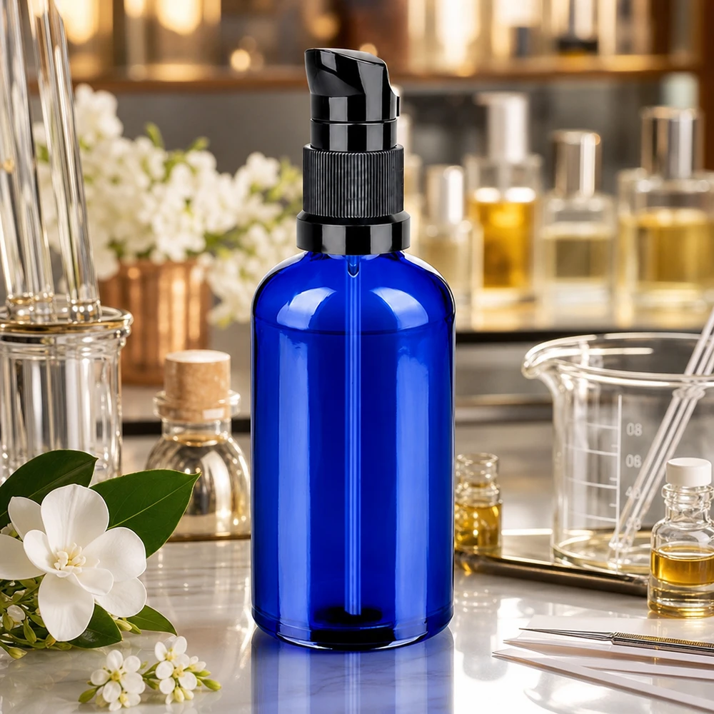 100ml Pumpflasche schwarz Standardverschluss BlueLine UT18/100 100ml Pumpflasche schwarz Standardverschluss BlueLine UT18/100